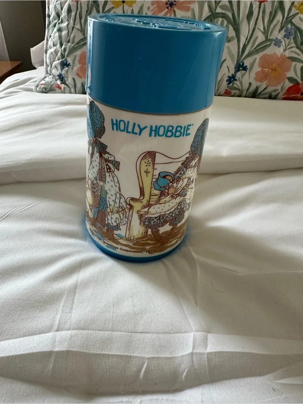 Aladdin Industries Blue Vintage 'Holly Hobbie' Insulated Mug